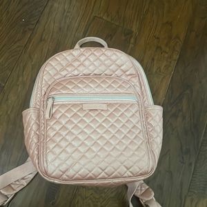 rose gold miniature Vera Bradley backpack